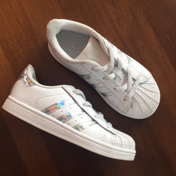 adidas Other - Adidas Superstar Metallic Sneakers Toddler Size 10